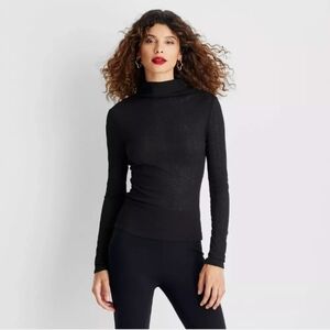 Future Collective Mock-Turtleneck Knit Top‎